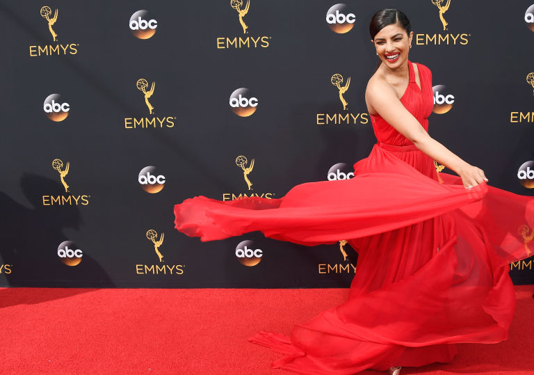 Priyanka Chopra Poses in Red for Vogue Magazine's Cover, See Her Photos -  News18