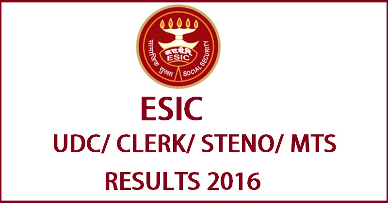 ESIC MTS Result
