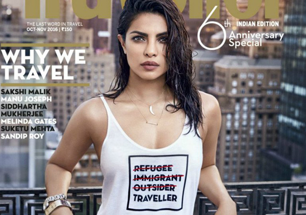 frugter Puno oversættelse Magazine clarifies about Priyanka Chopra's 'insensitive' t-shirt after it  triggered | Bollywood News – India TV