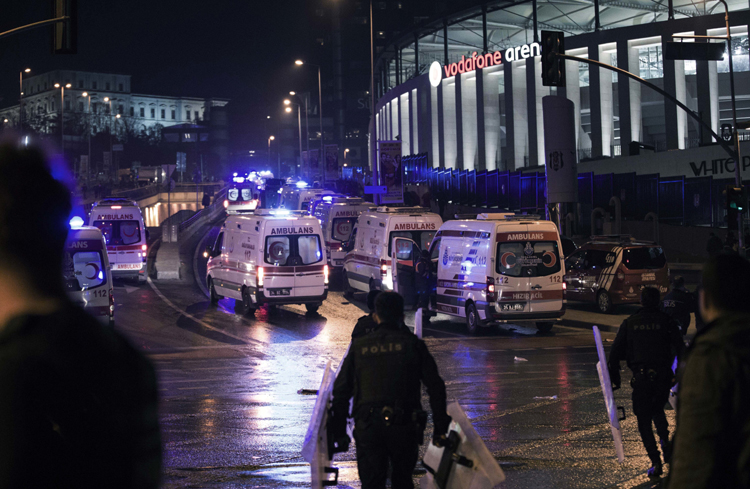 At least 15 people were killed wounded in a twin blast in Istanbul