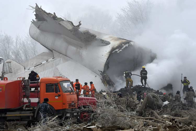 37 dead as Turkish cargo jet crashes in Kyrgyzstan village