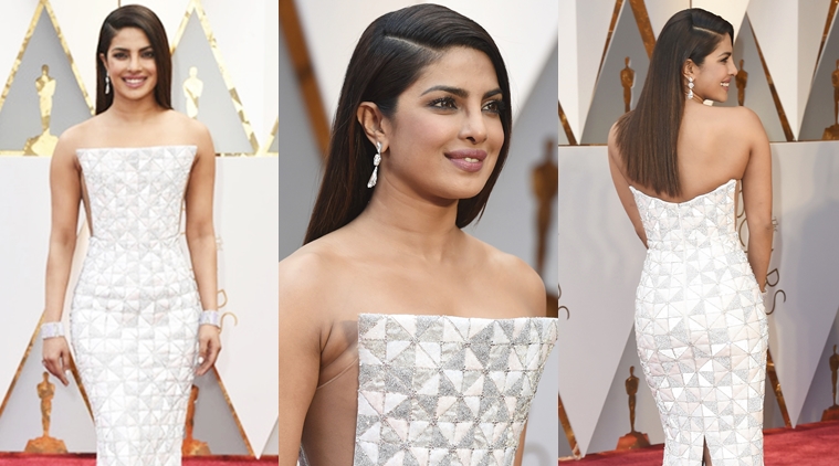 Oscars: Priyanka gets trolled on Twitter for her dress, fans compare it  with 'kaju katli' | Bollywood News – India TV