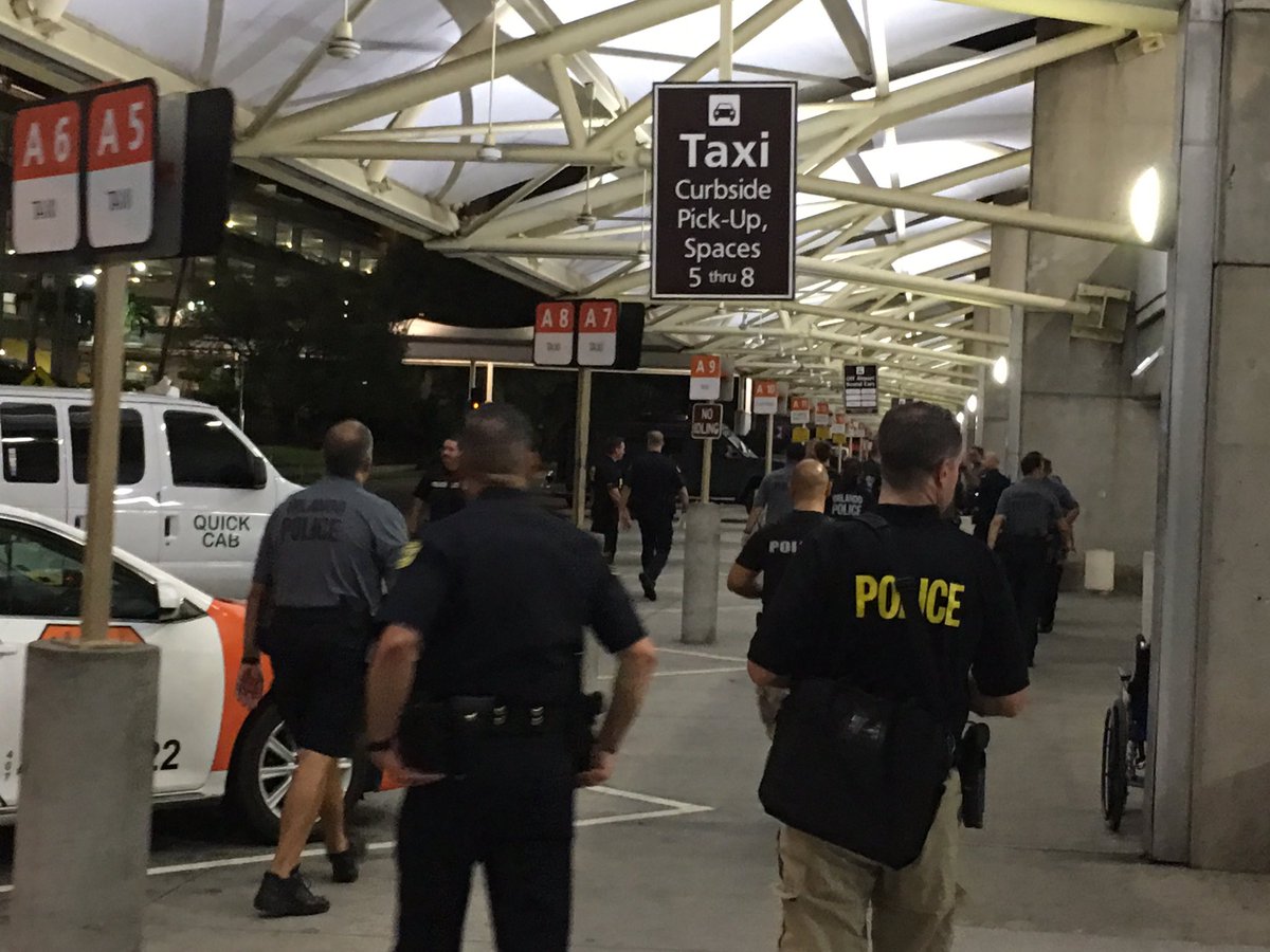 Armed man arrested after 3hour standoff with police at Orlando airport