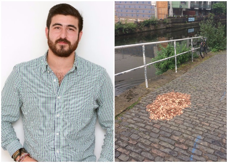 Man leaves 15,000 coins on road to see what people will do & the results are not what you expected!