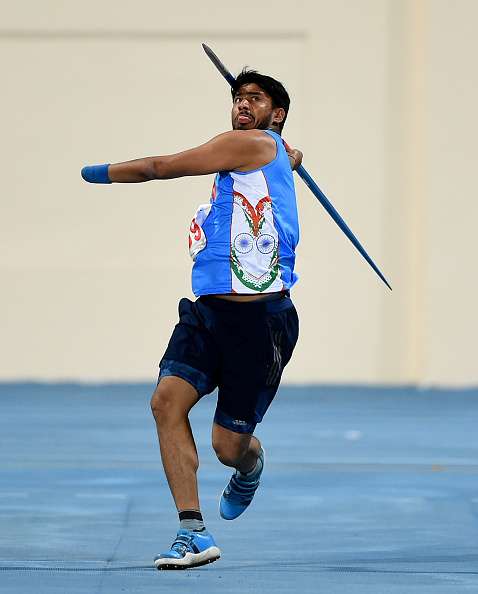 Sundar Singh Gurjar of India competes in Javelin