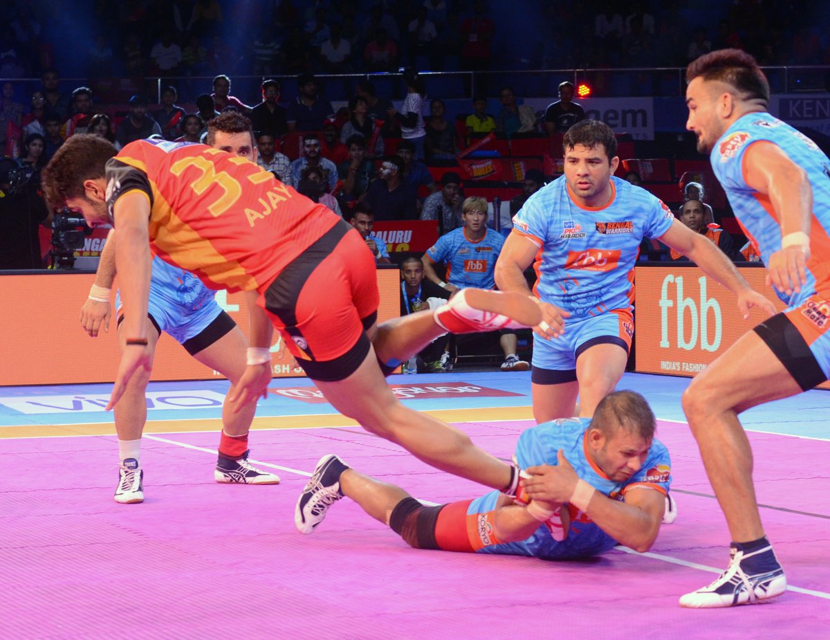 Pro Kabaddi League 2017: Bengaluru Bulls Beat Bengal Warriors 31-25 In ...