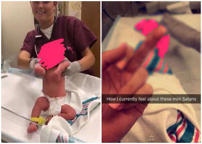 US nurse calls an American-African baby 'Mini Satan' US nurse racism snapchat