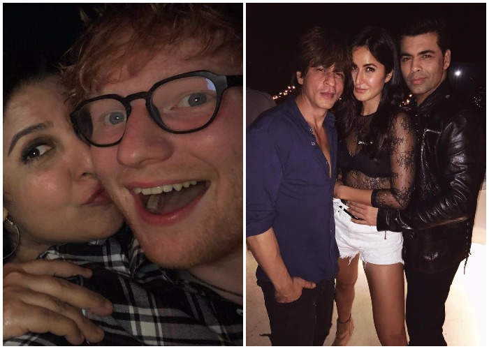 PICS: ‘Shape Of You’ Hitmaker Ed Sheeran Parties Hard With Shah Rukh ...