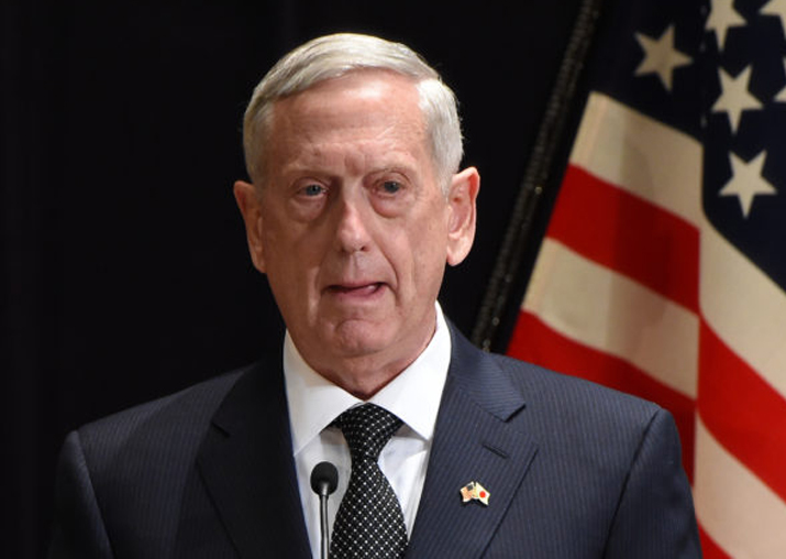 US Defense Secretary Jim Mattis US Defense Secretary Jim Mattis