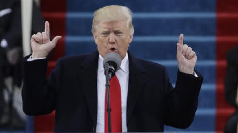 US President Donald Trump delivers his State of the Union address to a joint session of Congress on Capitol Hill in Washington on Tuesday, January 30.