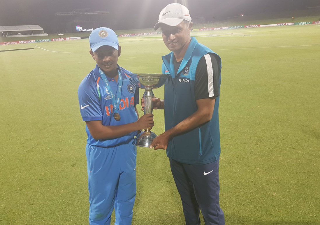 Icc U 19 World Cup Finally Rahul Dravid Relishes World Cup Dream Cricket News India Tv