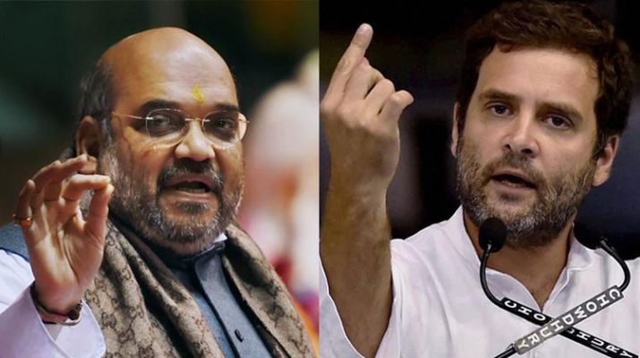 BJP chief Amit Shah and Congress president Rahul Gandhi. (File Photo)