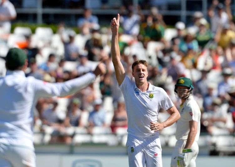 Morne Morkel in action during the Johannesburg Test
