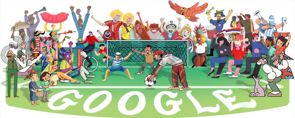 Google celebrates the commencement of FIFA World Cup 2018, in this doodle FIFA 2018