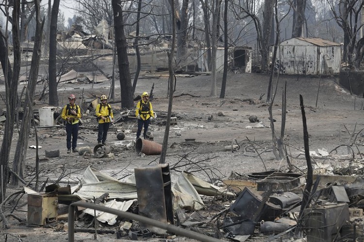 Deadly Wildfire Ravages Large Swathes Of California Killing Six People