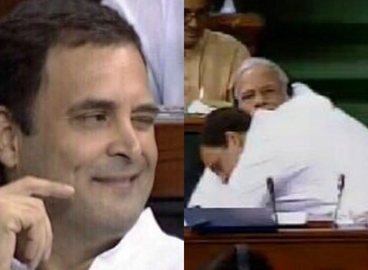 From A Surprise Hug For Pm Modi To Priya Varrier Like Wink Rahul Gandhi Impressed Twitterati