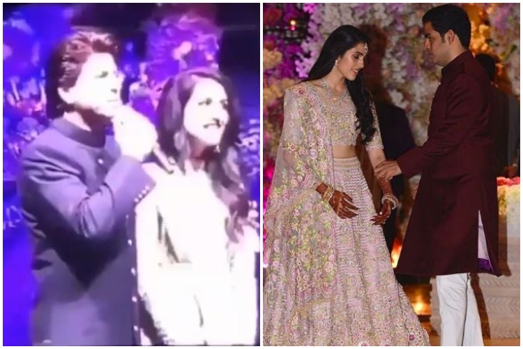 Shah Rukh Khan teases Anant Ambani at Akash-Shloka's engagement,  investigates about his girlfriend, see video | Celebrities News – India TV