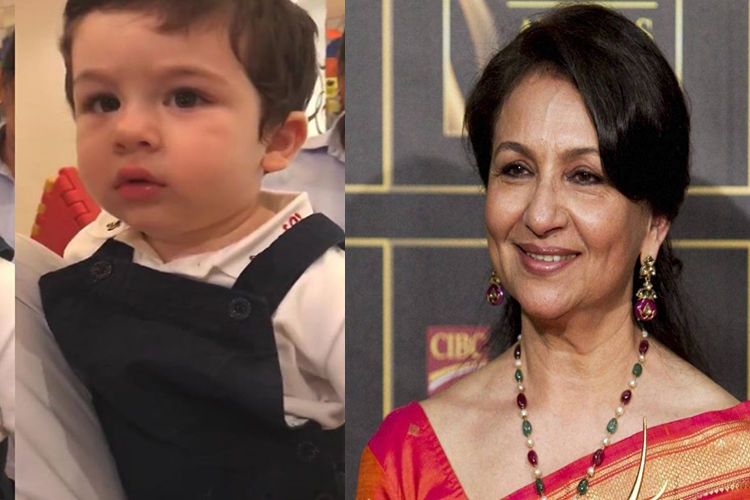 Taimur Ali Khan and his grandmother Sharmila Tagore