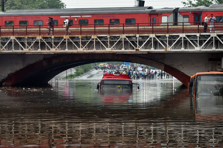 Heavy Rains Lash Delhi-NCR, Water-logging, Traffic Jam Reported From ...