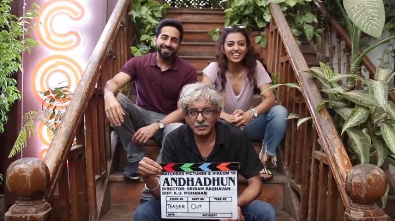 Motion poster of Radhika Apte, Ayushmann Khurrana's AndhaDhun out; To release on October 5