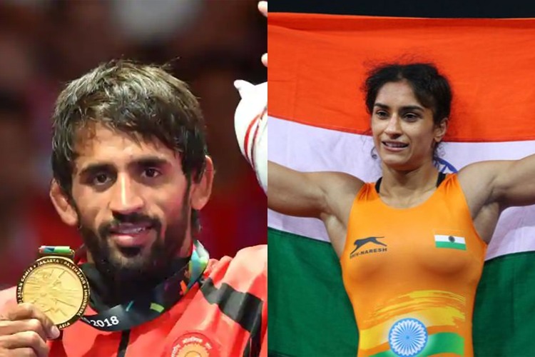 Wrestlers Bajrang Punia, Vinesh Phogat in race for Khel Ratna award ...