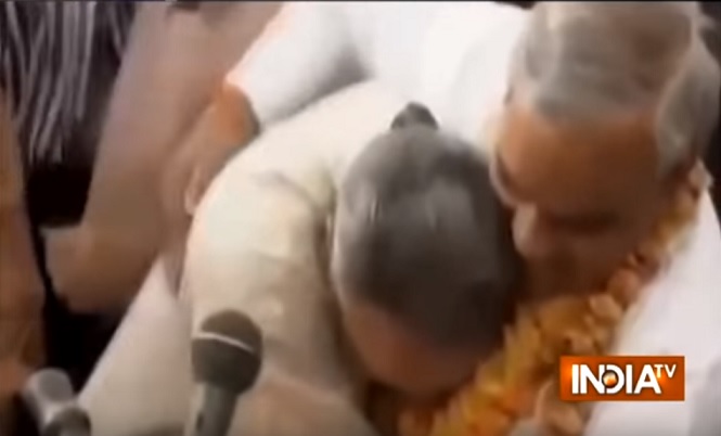 Video: When Narendra Modi ran like a child to hug 'father figure' Vajpayee