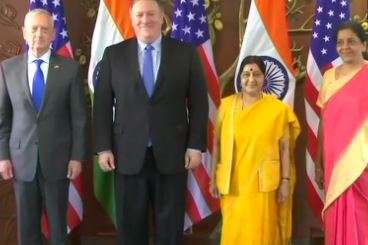 Level of partnership between India and US will further elevate: Sushma Swaraj during '2+2' talks