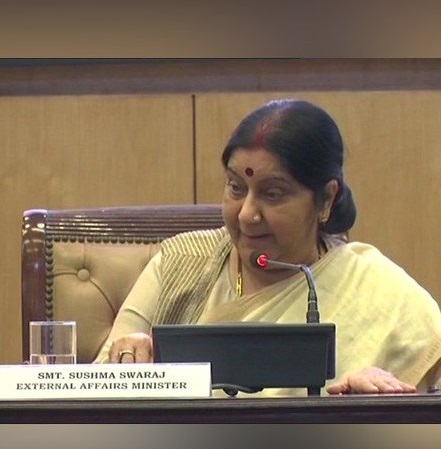 Sushma Swaraj meets her Iranian counterpart, discusses US sanctions at UN General Assembly