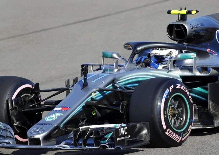 Valtteri Bottas in action during the Russian GP