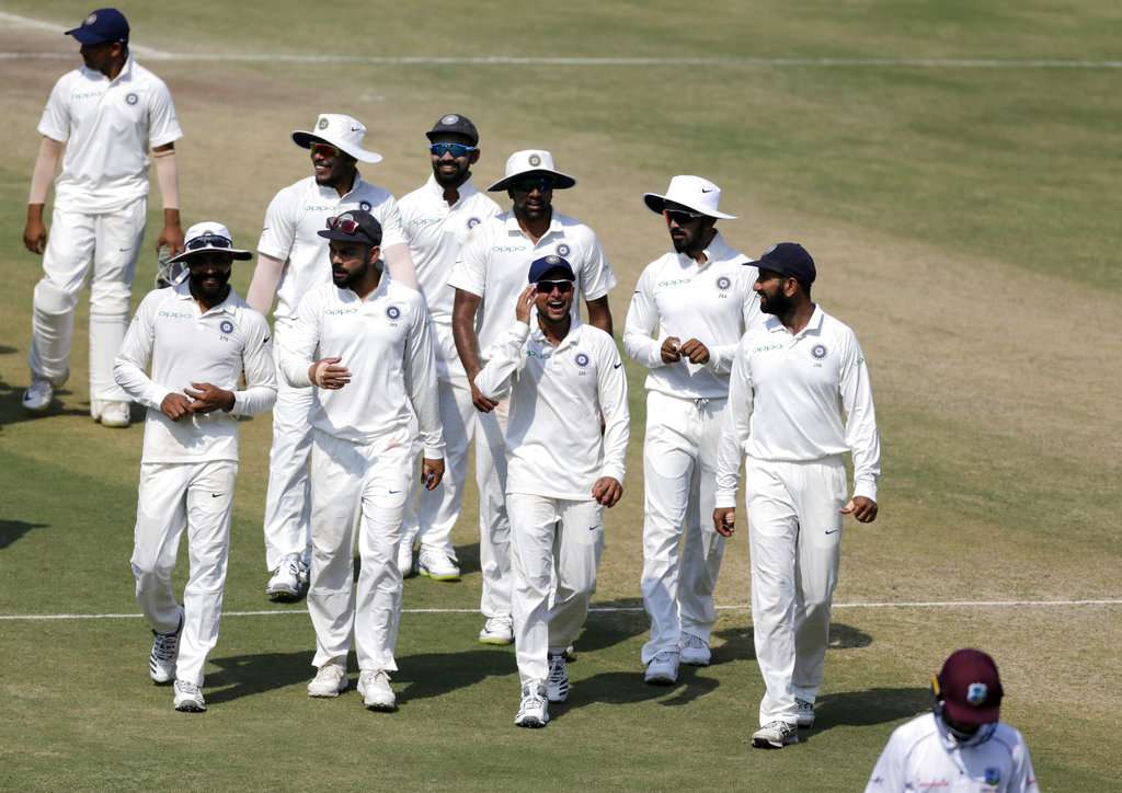 1st Test India demolish West Indies to register their biggest ever win