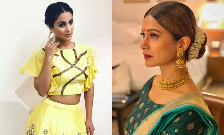 Television divas Hina Khan and Jennifer Winget turn heads with gorgeous  lehengas at Durga Puja. See pictures – India TV