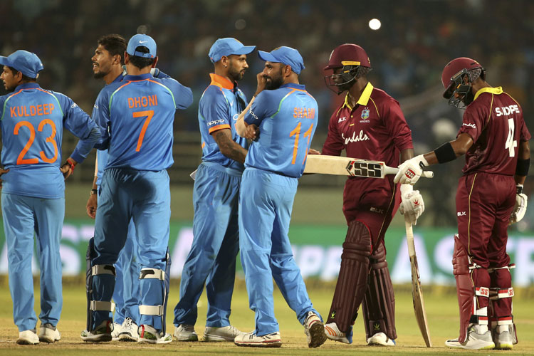West Indies drew India in the 2nd ODI at Vizag