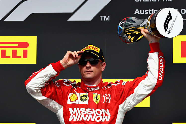 Räikkönen wins in Austin ahead of Verstappen, Hamilton, as title