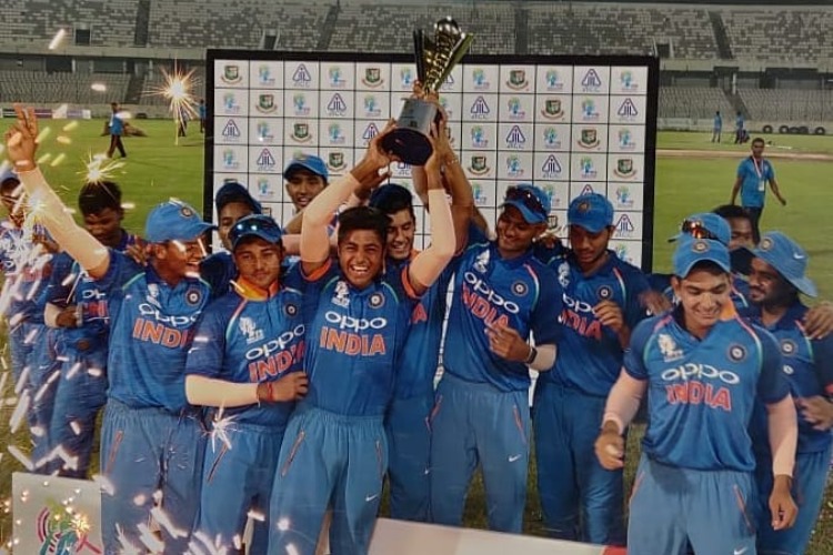 Delhi Boys Ayush Badoni And Harsh Tyagi Star As India Crush Sri Lanka To Lift U 19 Asia Cup Cricket News India Tv