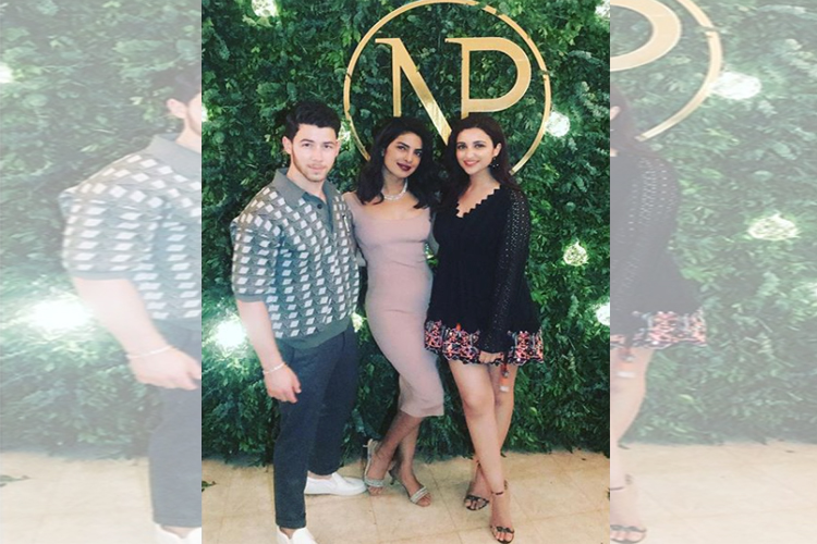 Nick Jonas, Priyanka Chopra and Parineeti Chopra