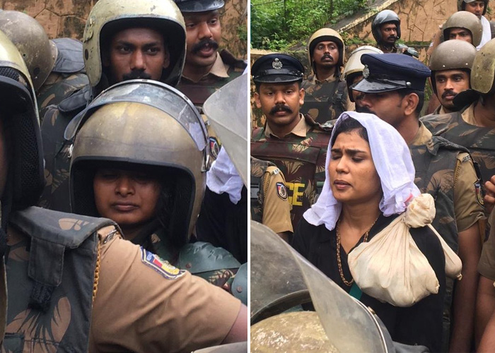 Sabarimala Temple Row High Voltage Drama Erupts As Two Women Reach Hilltop But Return Due To 9827