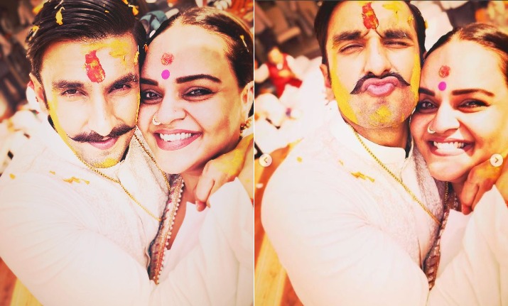 Ranveer Singh is beaming with happiness in these inside pictures from Haldi ceremony