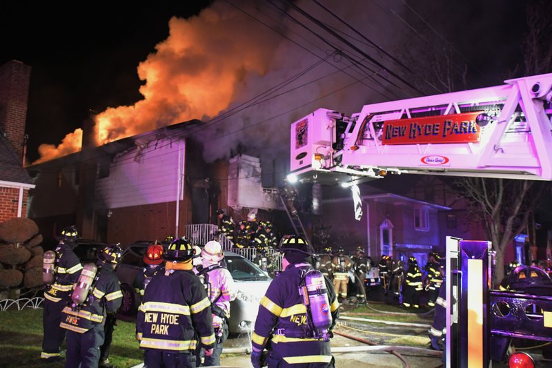 More than 200 firefighters responded to the home, which was fully engulfed in flames.
&nbsp;