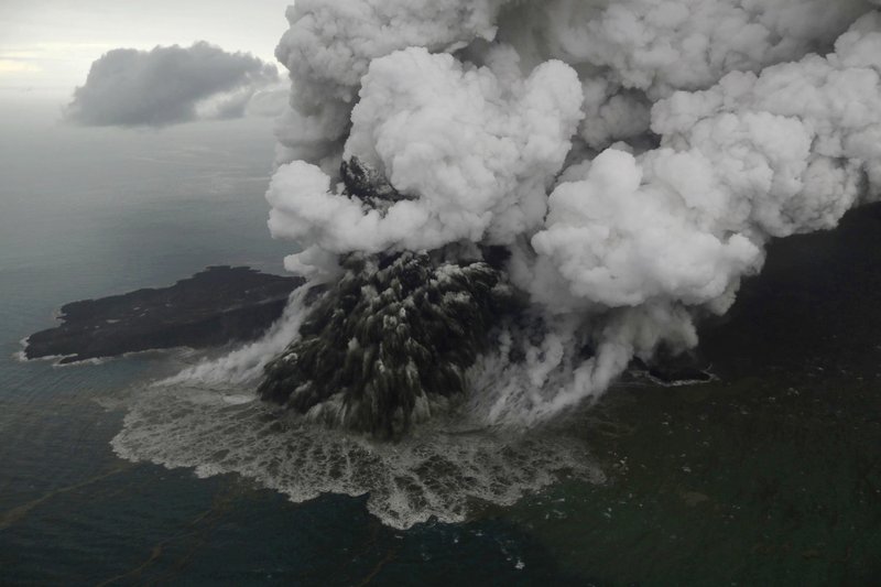 Deadly volcano Anak Krakatau loses three quarters of size since ...