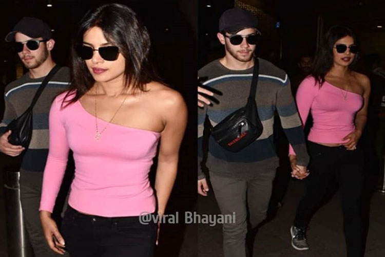Newlyweds Priyanka ChopraNick Jonas return from Oman after a short