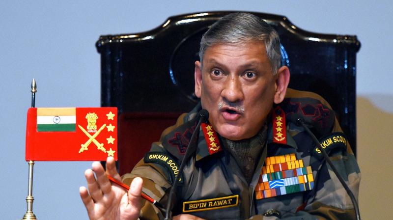 India will not hesitate in carrying out 'strong action' against inimical moves, Army chief Gen Bipin Rawat warns Pakistan