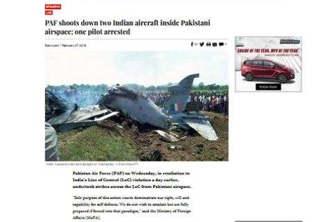 Fake news alert: Pakistan media uses old image of Indian aircraft, claims PAF shot it down