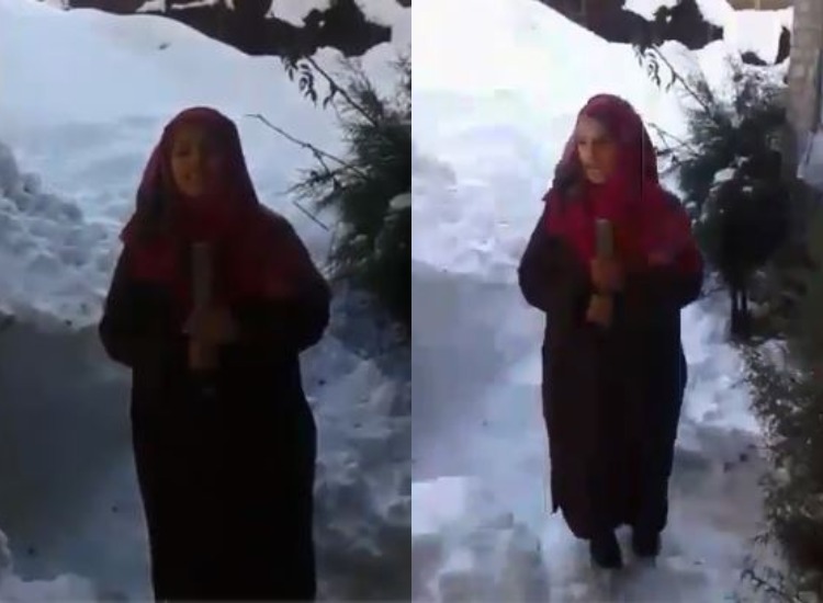 VIDEO: Teen girl reports heavy snowfall in Kashmir, becomes overnight ...