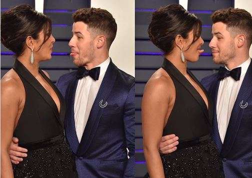 Priyanka Chopra Nick Jonas s cute antics at Vanity Fair Oscars