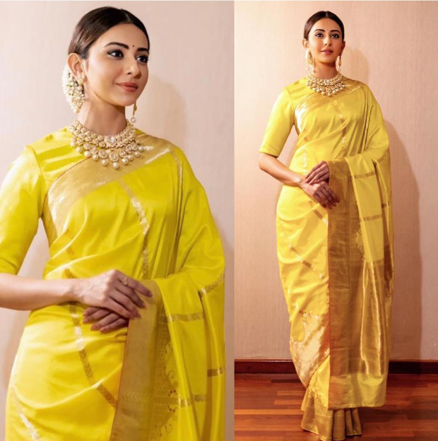 Saturday Style! Rakul Preet Singh looks gorgeous in sarees and here is the  proof | The Times of India