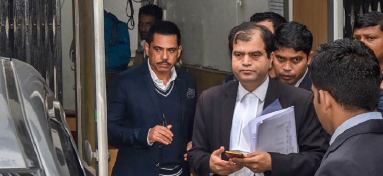 ED grills Robert Vadra for 9 hours in money laundering case for second day