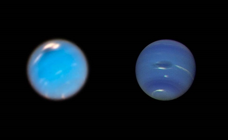 NASA's Hubble space telescope captures birth of giant storm on Neptune