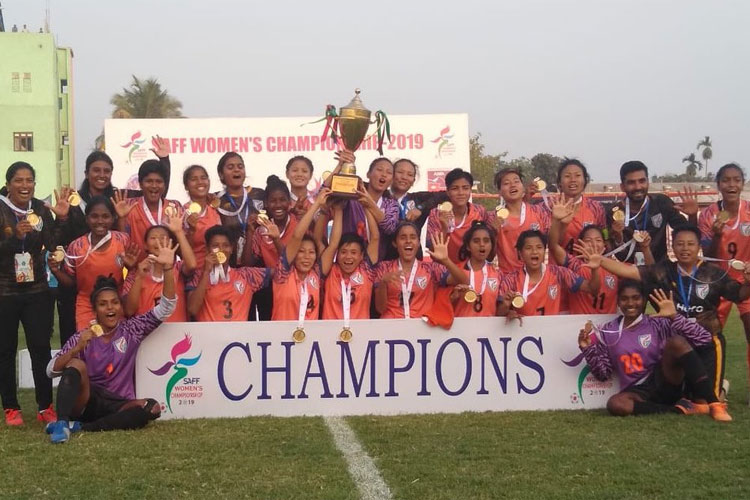 Indian women beat Nepal 3-1 to clinch fifth straight SAFF title