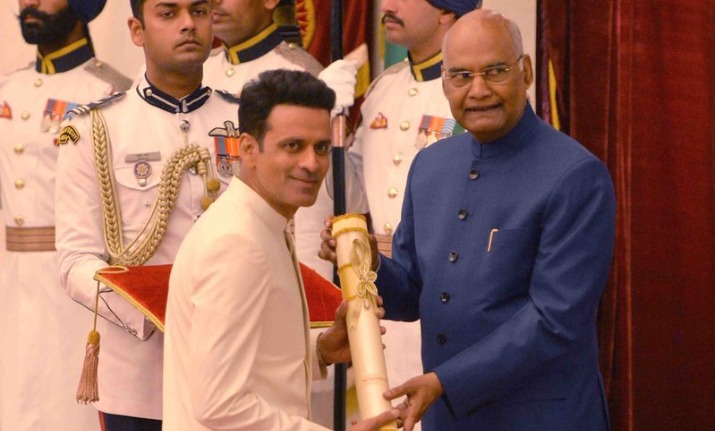 President Ram Nath Kovind presents Padma Awards to Manoj Bajpayee and 53 other awardees