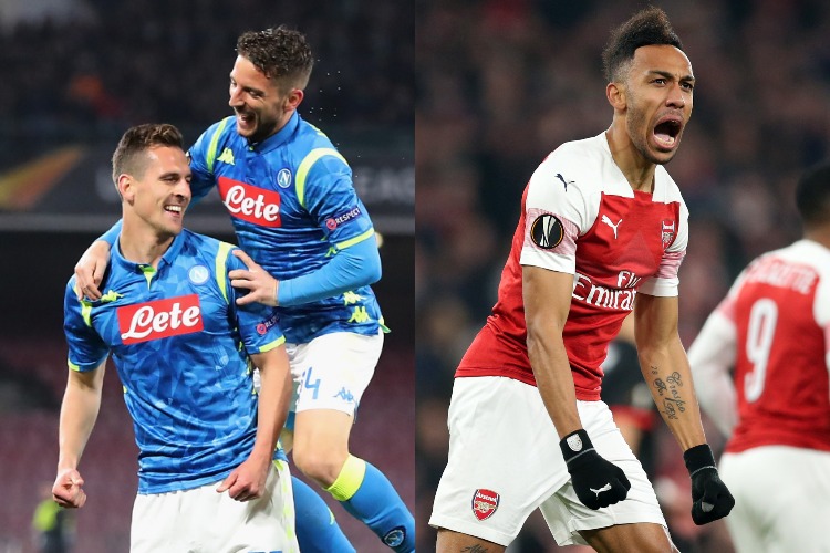 Europa League Quarters draw: Ancelotti's Napoli faces Arsenal, Chelsea handed easy draw